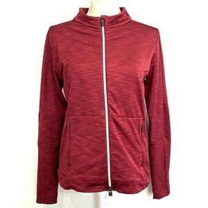 KJUS Womens Mirrabell Jacket Size 40 Large Red Full Zip Lightweight‎ Fleece